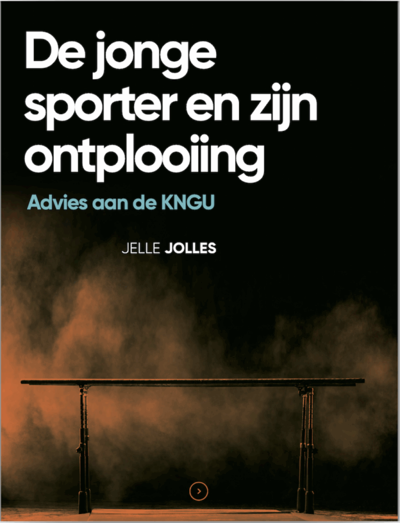 Afbeelding cover adviesrapport Jelle Jolles De jonge sporter en zijn ontplooiing
